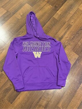 Cover One Apparel brand Washington Huskies Purple Hoodie Sweatshirt (mens small)